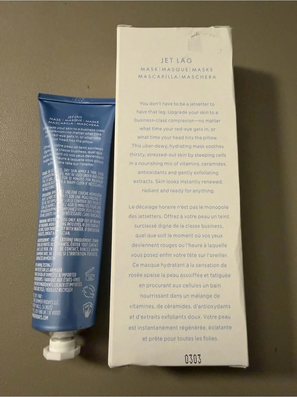 Summer Fridays Jet Lag Mask - Full Size $49 retail
